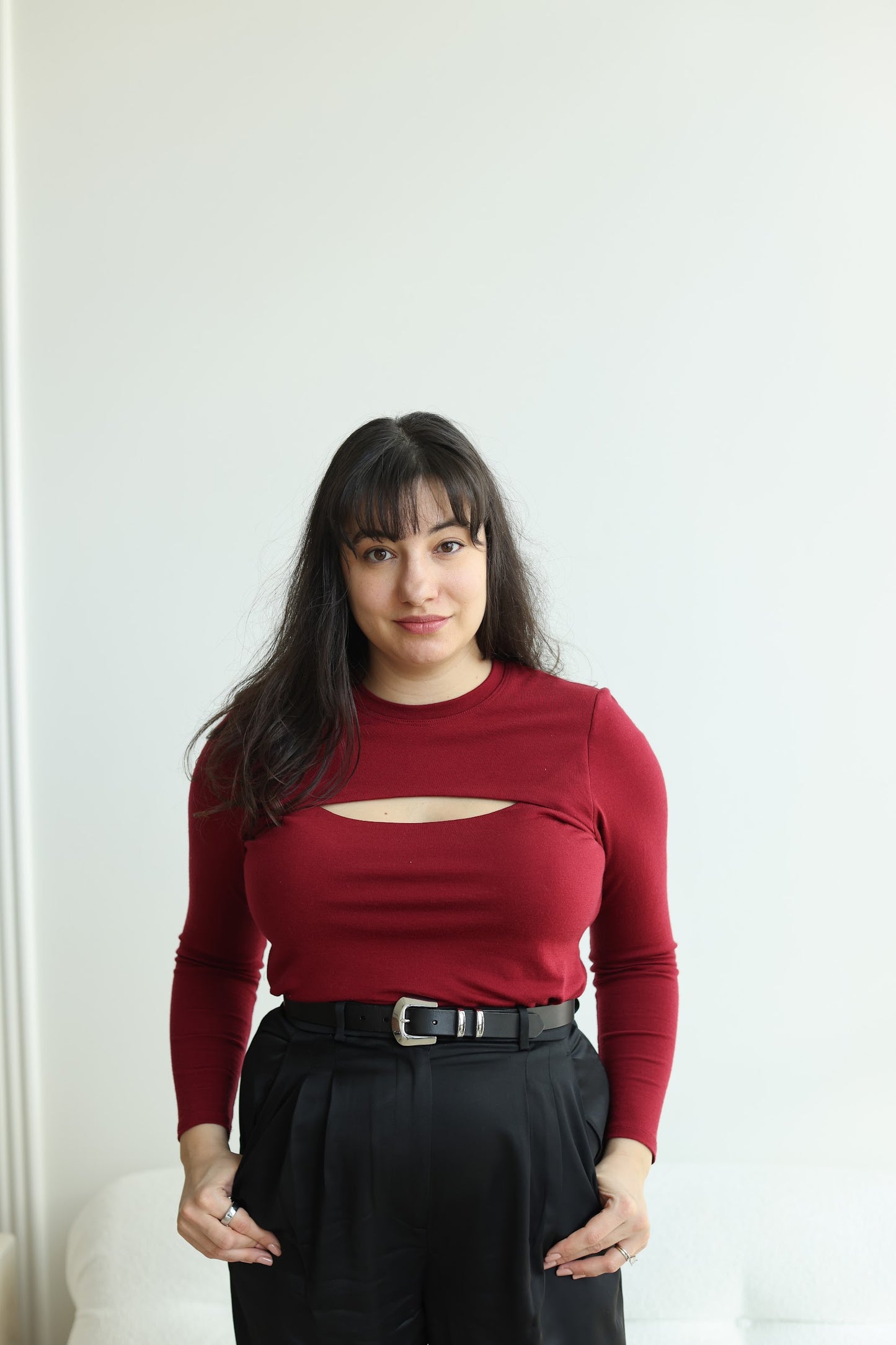 The Merino Wool Long Sleeve Nursing Top